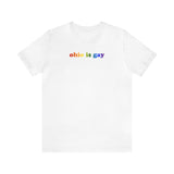 Ohio is Gay Pride T-Shirt: LGBTQ+ Flag Gradient Tee