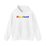 Maryland Hoodie: Vibrant Pride Gradient Design