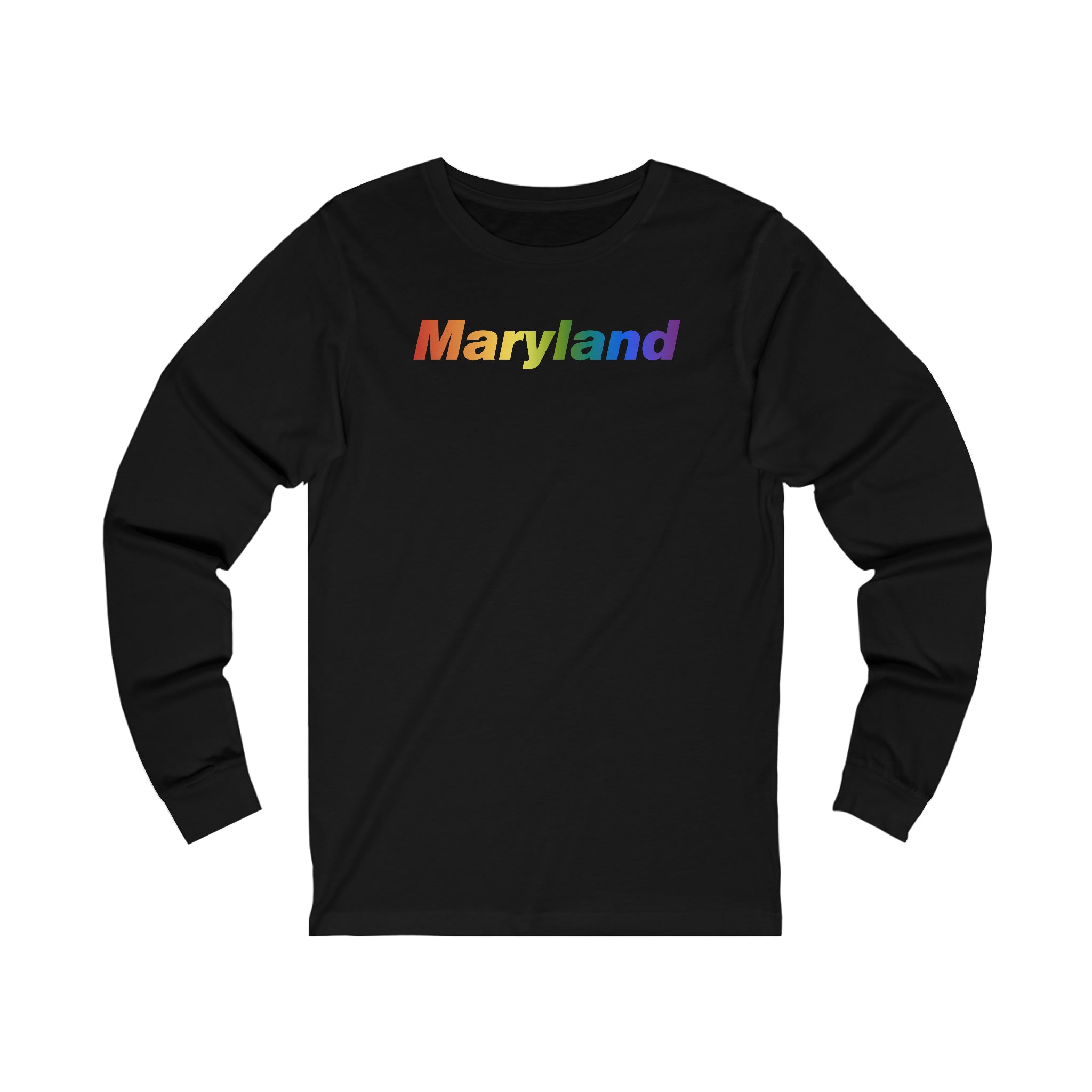 Maryland Long Sleeve Tee: Pride Gradient Design