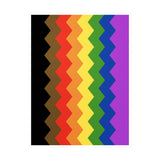 Philly Pride Flag Wavey Decal: Sharp Pride Sticker