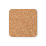 Polyamory Flag Coaster Set: 4 Corkwood Wavey Drink Coasters