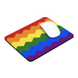 Pride Flag Wavey Mousepad: Sharp Design for Desk