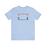 Colorado Pride Flag Tee: Rainbow LGBTQ+ State Silhouette Distressed Shirt