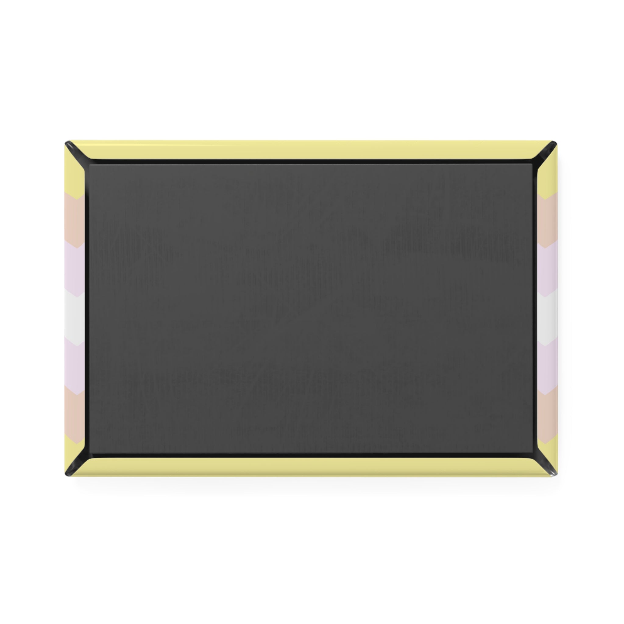 Pangender Pride Flag Magnet: Wavey Rectangle Button for Fridge