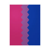 Bisexual Flag Wavey Decal: Sharp Pride Sticker