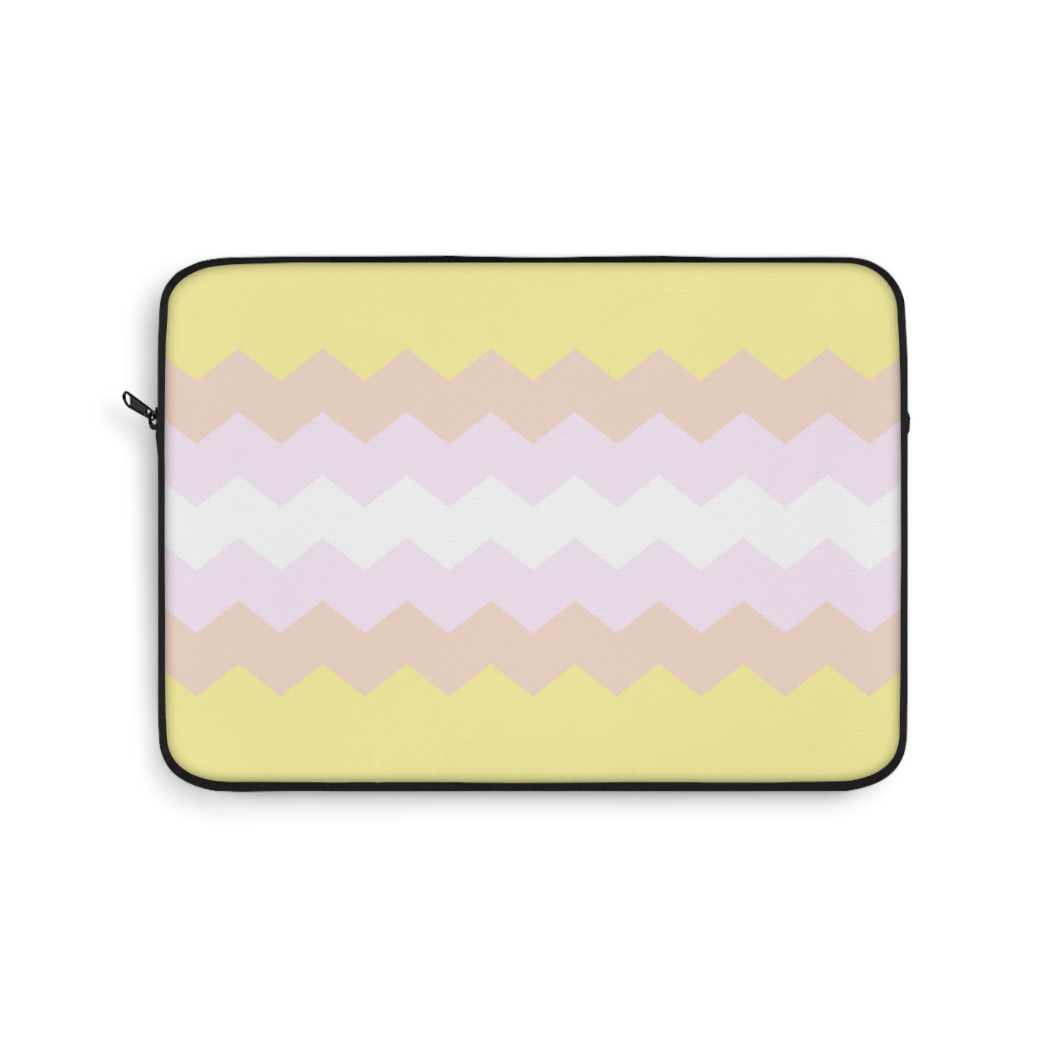 Pangender Pride Flag Laptop Sleeve: Wavey Print Protective Case