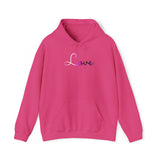 Genderfluid Love Script Hoodie: Subtly Elegant Pride Sweatshirt