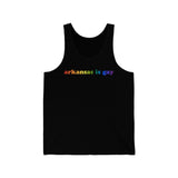 Arkansas is Gay Pride Tank-Top: LGBTQ+ Flag Gradient Tank