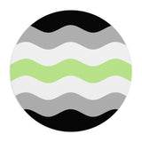 Agender Flag Ripple Mousepad: Wavey Design for Desk