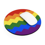 Pride Flag Wavey Mousepad: Sharp Design for Desk