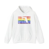 Florida Pride Flag Hoodie: Rainbow LGBTQ+ State Silhouette Distressed Hooded Sweatshirt