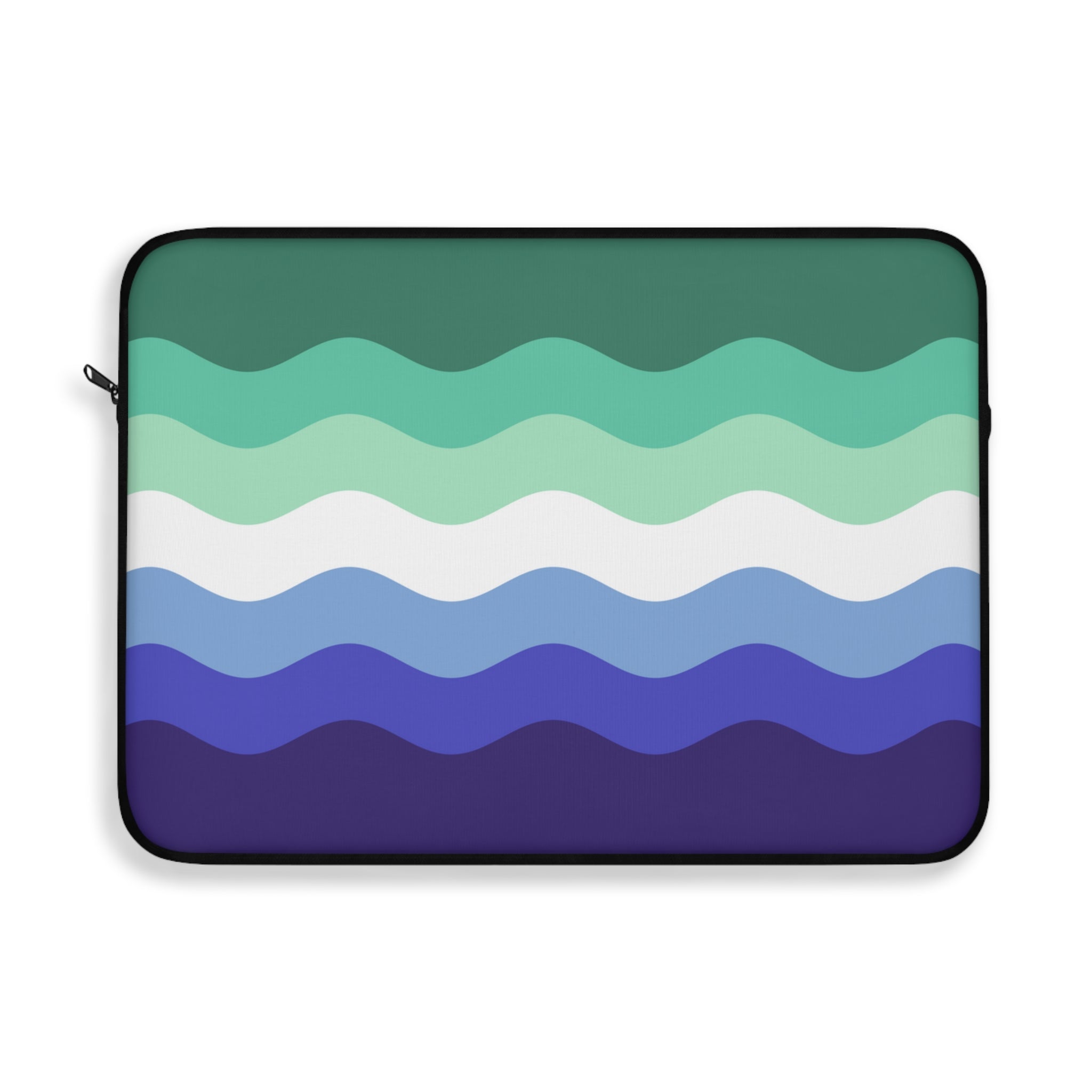 Gay Pride Flag Laptop Sleeve: Ripple Print Protective Case