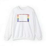 Colorado Pride Flag Sweater: Rainbow LGBTQ+ State Silhouette Distressed Sweatshirt