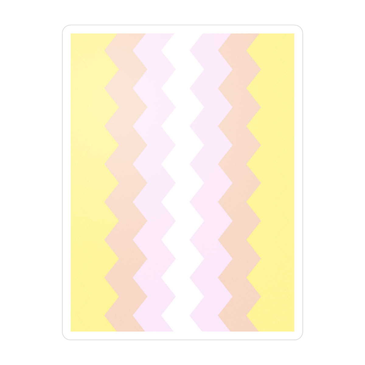 Pangender Flag Wavey Decal: Sharp Pride Sticker