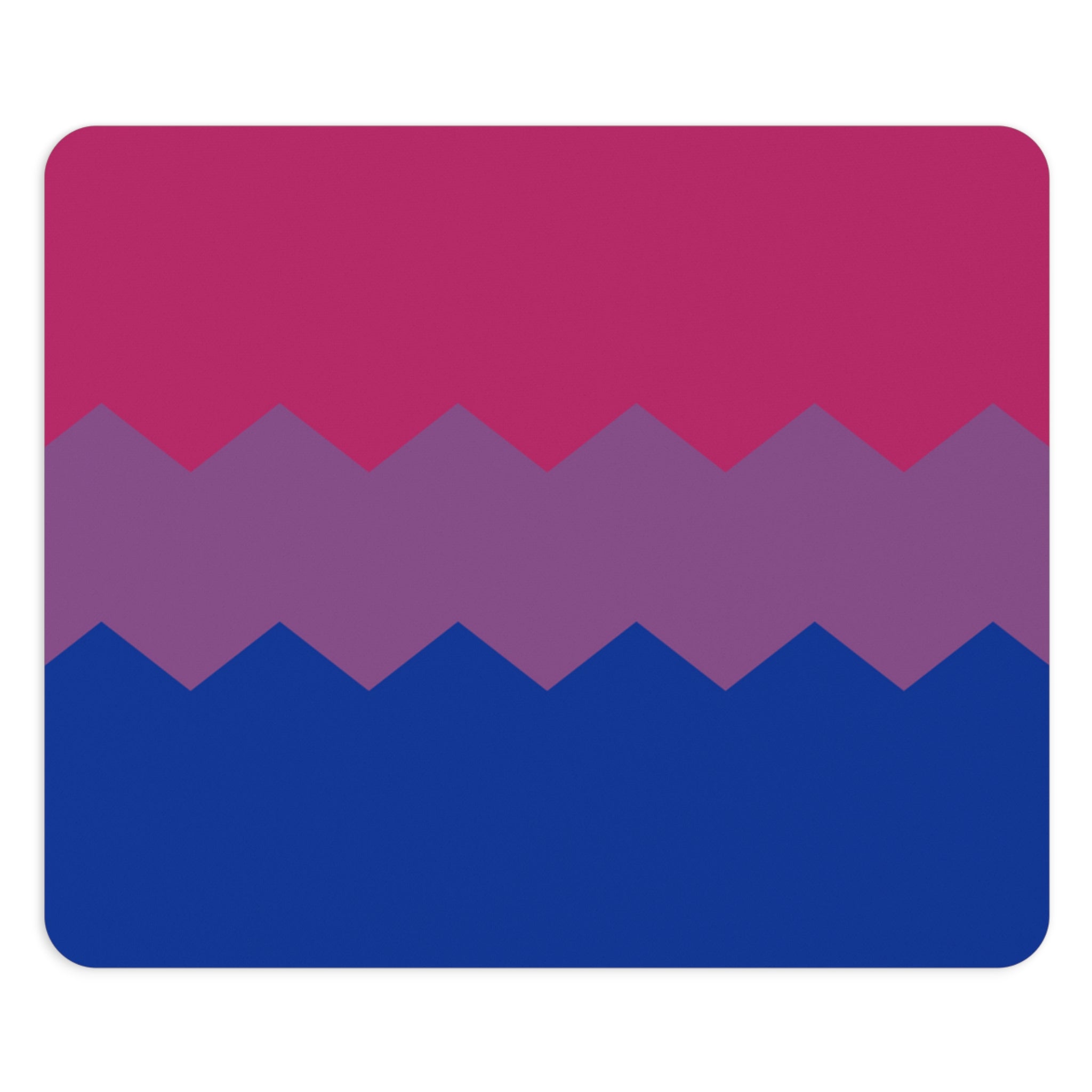 Bisexual Flag Wavey Mousepad: Sharp Design for Desk