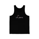 Transgender Love Script Tank: Subtly Elegant Pride Tank-Top