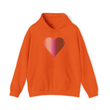 Genderfluid Heart Lines Hoodie: Pride Gradient Sweater