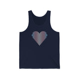 Transgender Heart Lines Tank-Top: Pride Gradient Tank