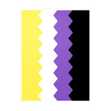 Nonbinary Flag Wavey Decal: Sharp Pride Sticker