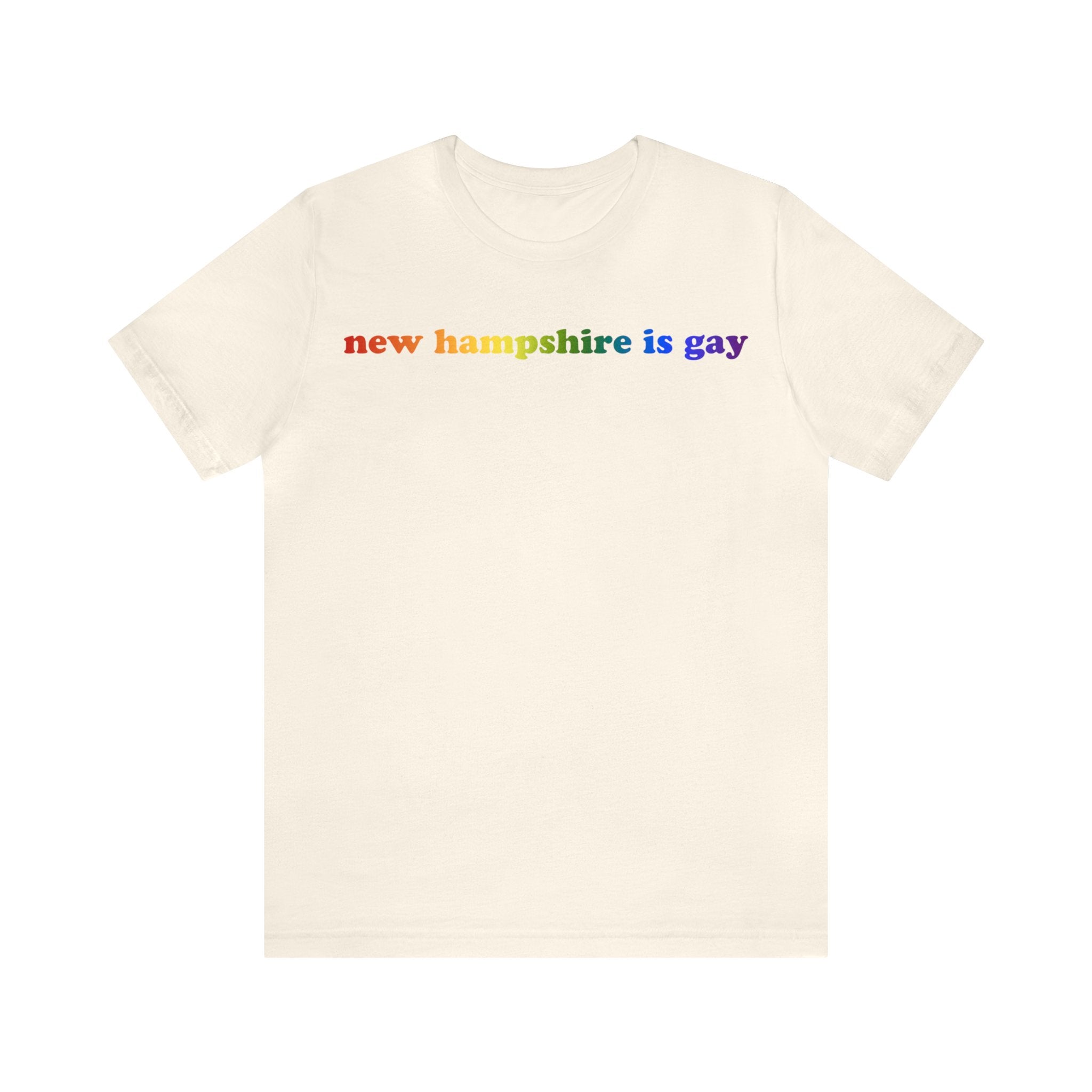 New Hampshire is Gay Pride T-Shirt: LGBTQ+ Flag Gradient Tee