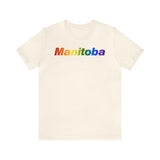 Manitoba Pride Gradient T-Shirt: LGBTQ+ Designed Tee