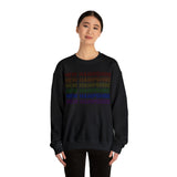 New Hampshire LGBTQ+ Pride Flag, Faded Black Sweater