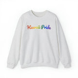 Hawaii Pride Sweatshirt: Flowing Cursive Design with LGBTQ+ Gradient