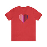 Genderfluid Heart Lines T-Shirt: Pride Gradient Tee