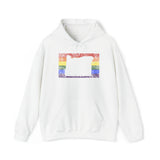 Oregon Pride Flag Hoodie: Rainbow LGBTQ+ State Silhouette Distressed Hooded Sweatshirt