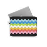 Queer Pride Flag Laptop Sleeve: Wavey Print Protective Case