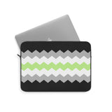 Agender Pride Flag Laptop Sleeve: Wavey Print Protective Case