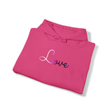 Genderfluid Love Script Hoodie: Subtly Elegant Pride Sweatshirt