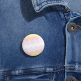 Pangender Pride Flag Pin: Round Button with Sharp Design