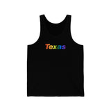 Texas Tank-Top: Vibrant Pride Gradient Design