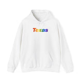 Texas Hoodie: Vibrant Pride Gradient Design