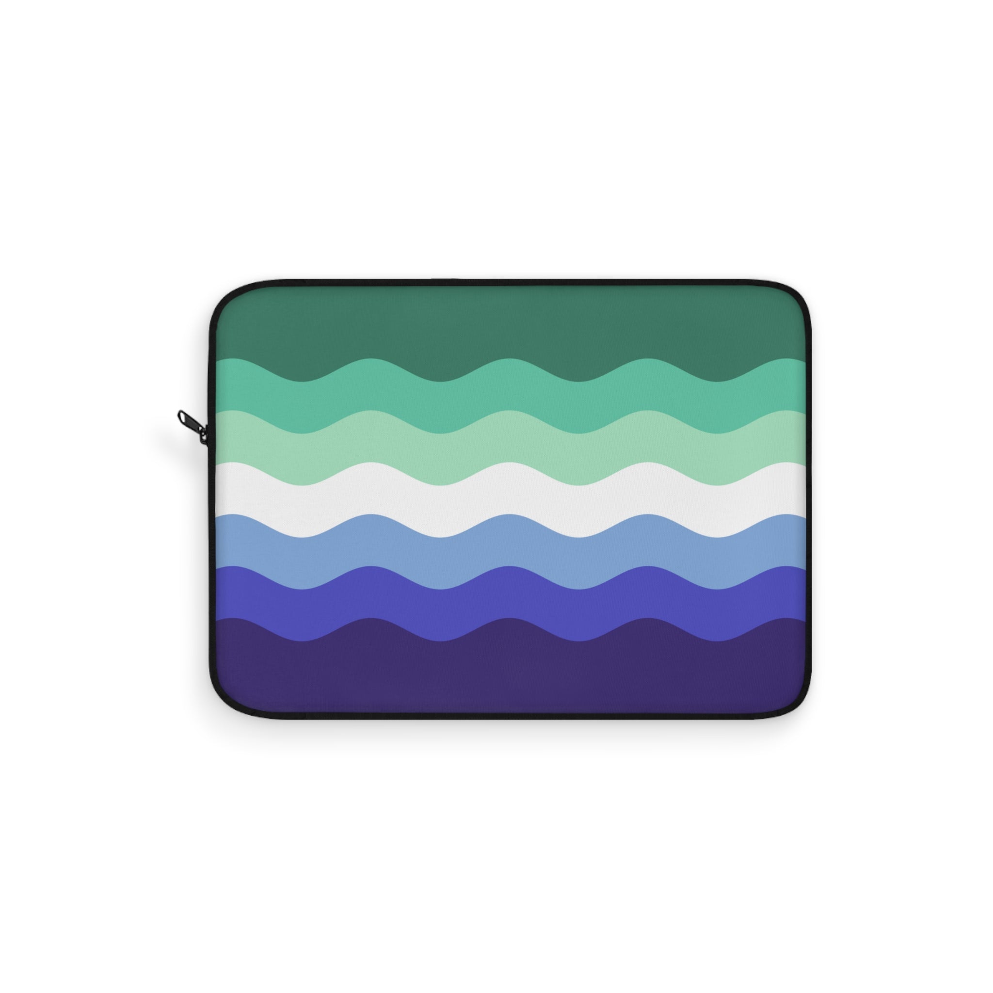 Gay Pride Flag Laptop Sleeve: Ripple Print Protective Case