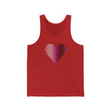 Genderfluid Heart Lines Tank-Top: Pride Gradient Tank