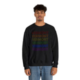 Vermont LGBTQ+ Pride Flag, Faded Black Sweater