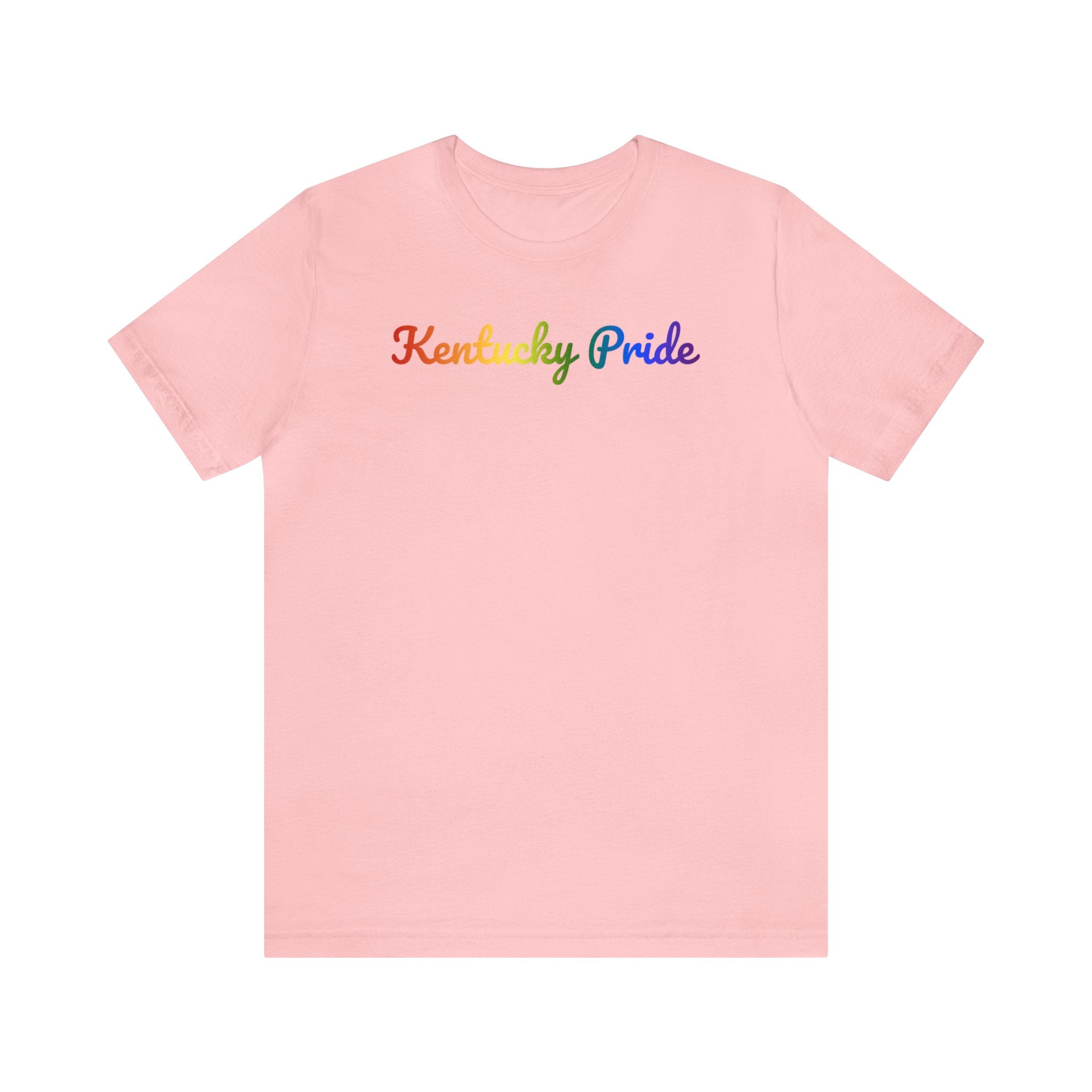 Kentucky Pride T-Shirt: Flowing Cursive Design with LGBTQ+ Gradient