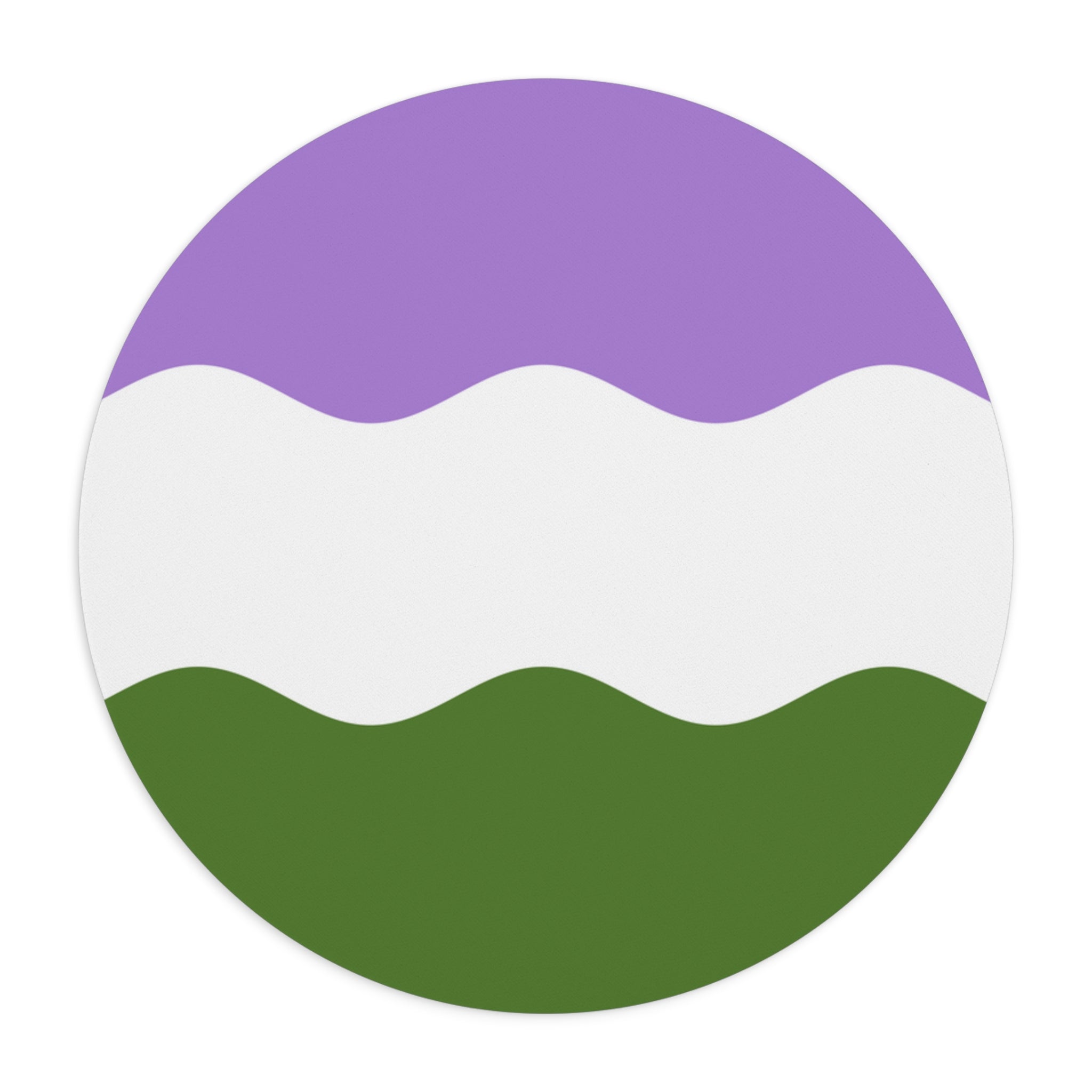 Genderqueer Flag Ripple Mousepad: Wavey Design for Desk