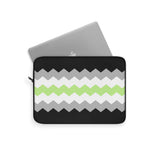 Agender Pride Flag Laptop Sleeve: Wavey Print Protective Case