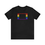 Wyoming Pride Flag Tee: Rainbow LGBTQ+ State Silhouette Distressed Shirt