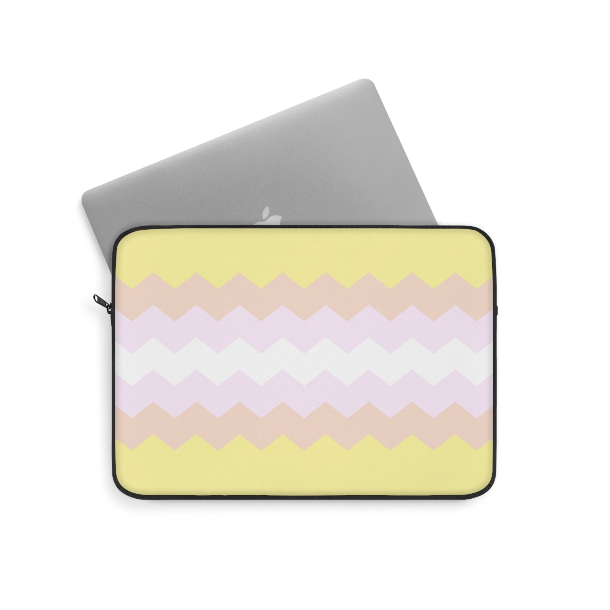 Pangender Pride Flag Laptop Sleeve: Wavey Print Protective Case