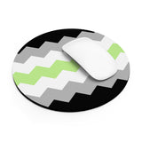 Agender Flag Wavey Mousepad: Sharp Design for Desk