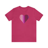 Genderfluid Heart Lines T-Shirt: Pride Gradient Tee