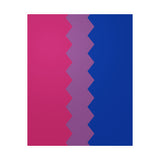 Bisexual Flag Wavey Decal: Sharp Pride Sticker