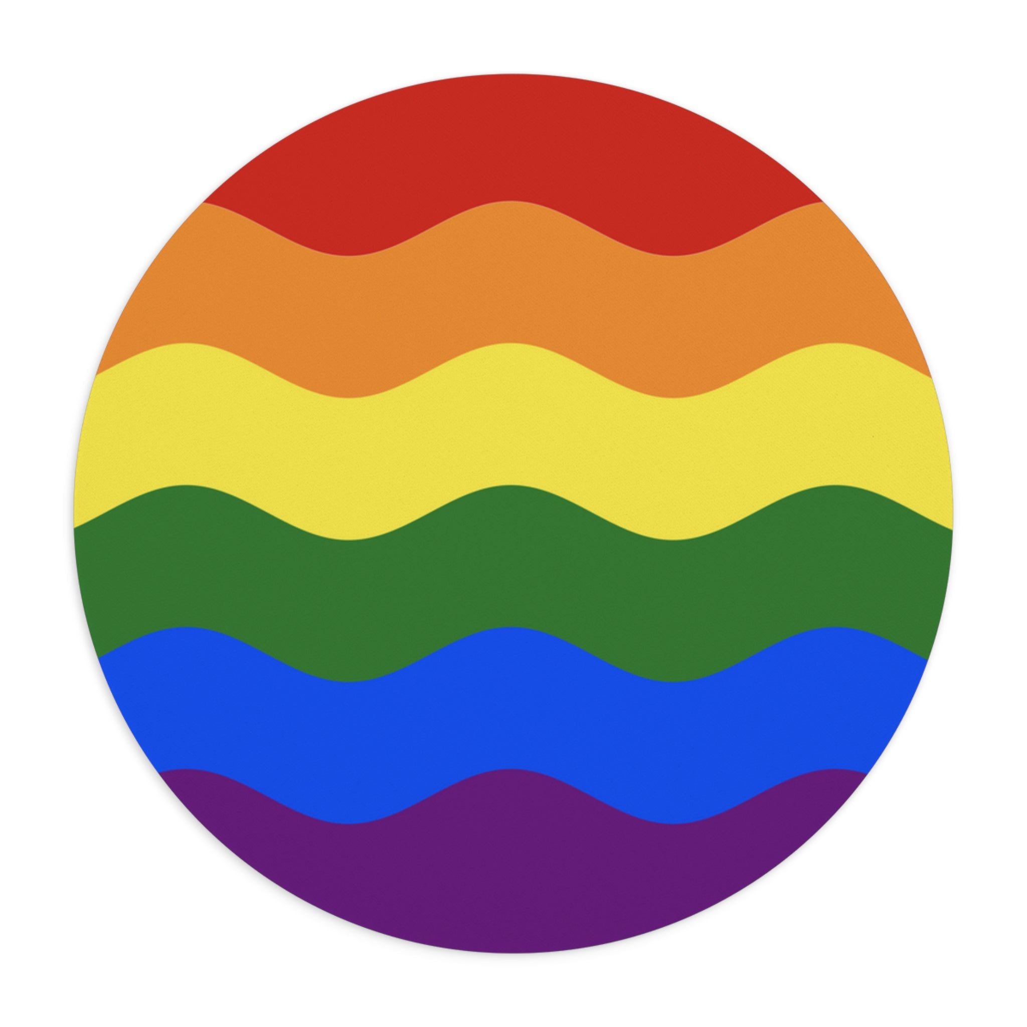 Pride Flag Ripple Mousepad: Wavey Design for Desk