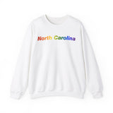 North Carolina Sweatshirt: Vibrant Pride Gradient Design