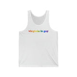 Virginia is Gay Pride Tank-Top: LGBTQ+ Flag Gradient Tank