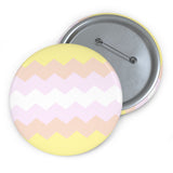 Pangender Pride Flag Pin: Round Button with Sharp Design